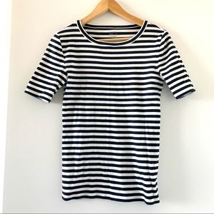 J Crew Perfect Fit Striped Tee - Size Small